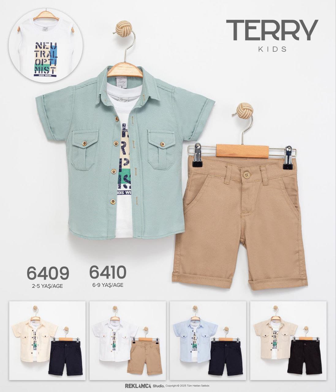 Terry Kids ŞORTLU TAKIMLAR